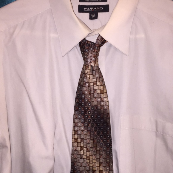 Men’s long sleeve dress shirt and tie combo - Picture 1 of 2